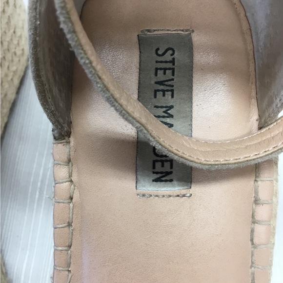 Steve Madden Exciting Light Suede Wedges - Picture 2 of 7